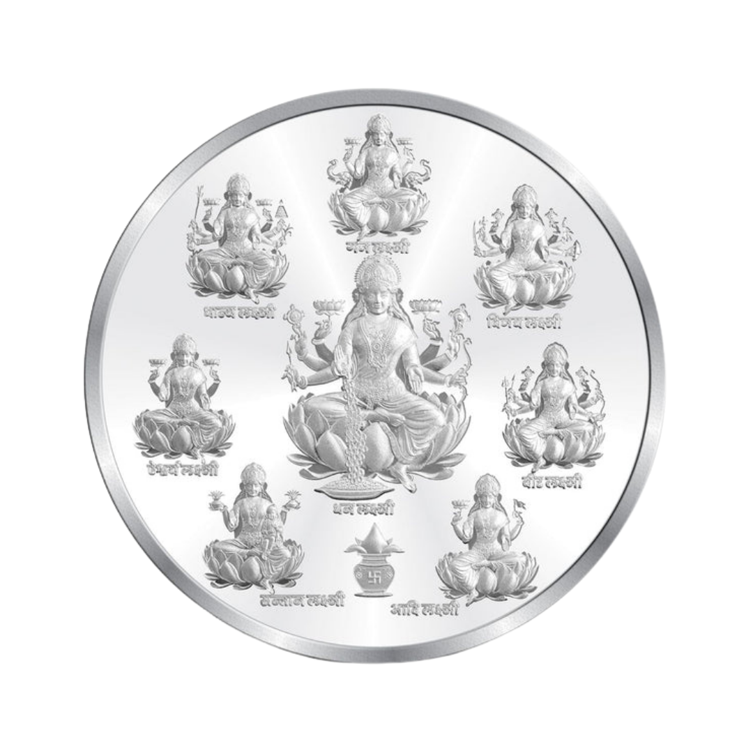 Ashta Lakshmi Premium Silver Coin – 10g | Collections Today