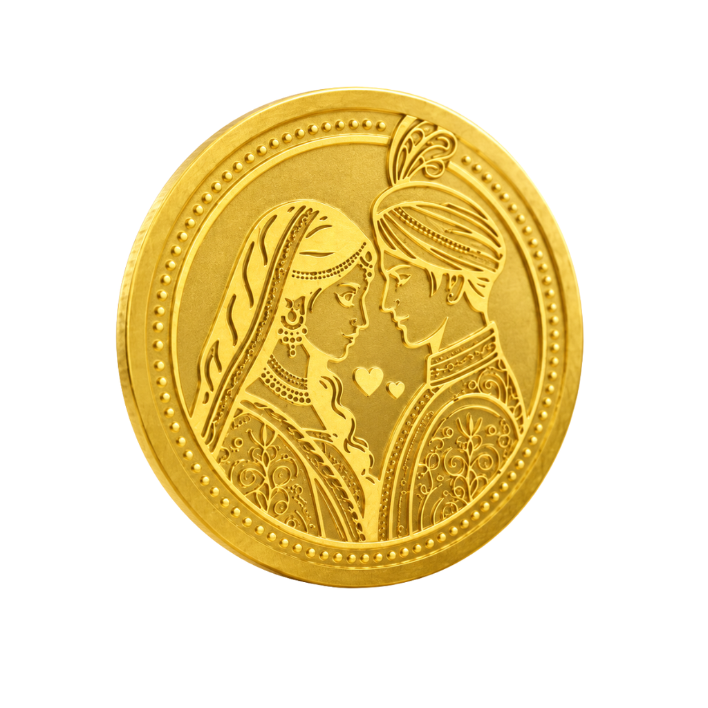 Aspect Bullion Happy Wedding Gold Coin – 5g, 24 Karat, 995 Purity