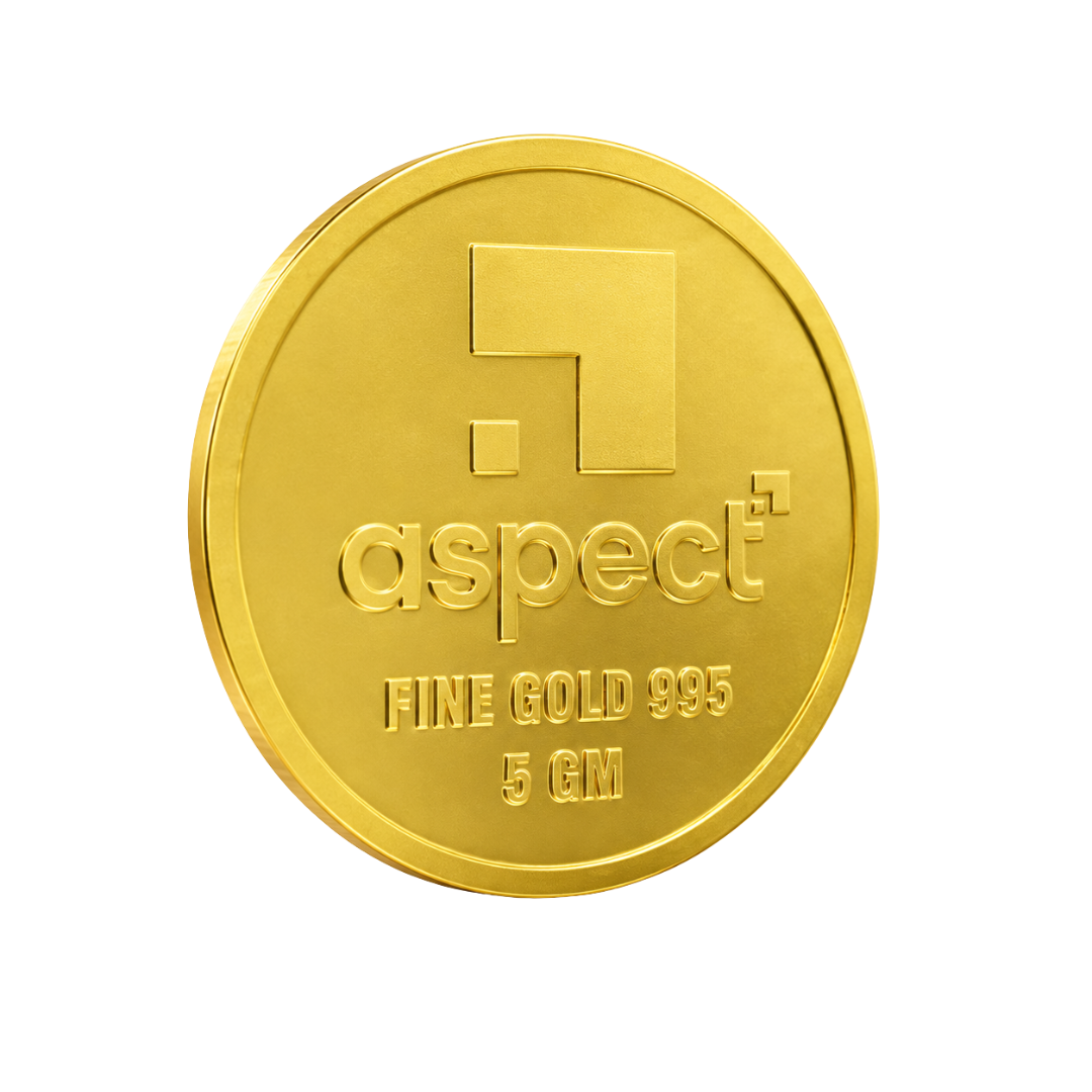 Aspect Bullion Happy Wedding Gold Coin – 5g, 24 Karat, 995 Purity