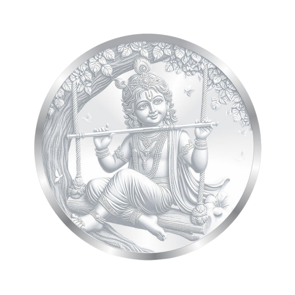 Bal Krishna on Swing Premium Silver Coin – 10g | Collections Today