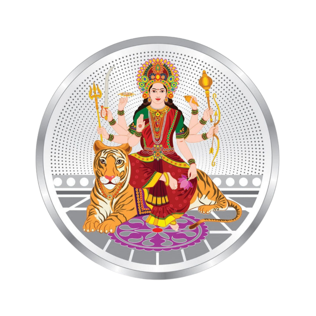 Durga Maa Premium Silver Coin – 10g | Collections Today