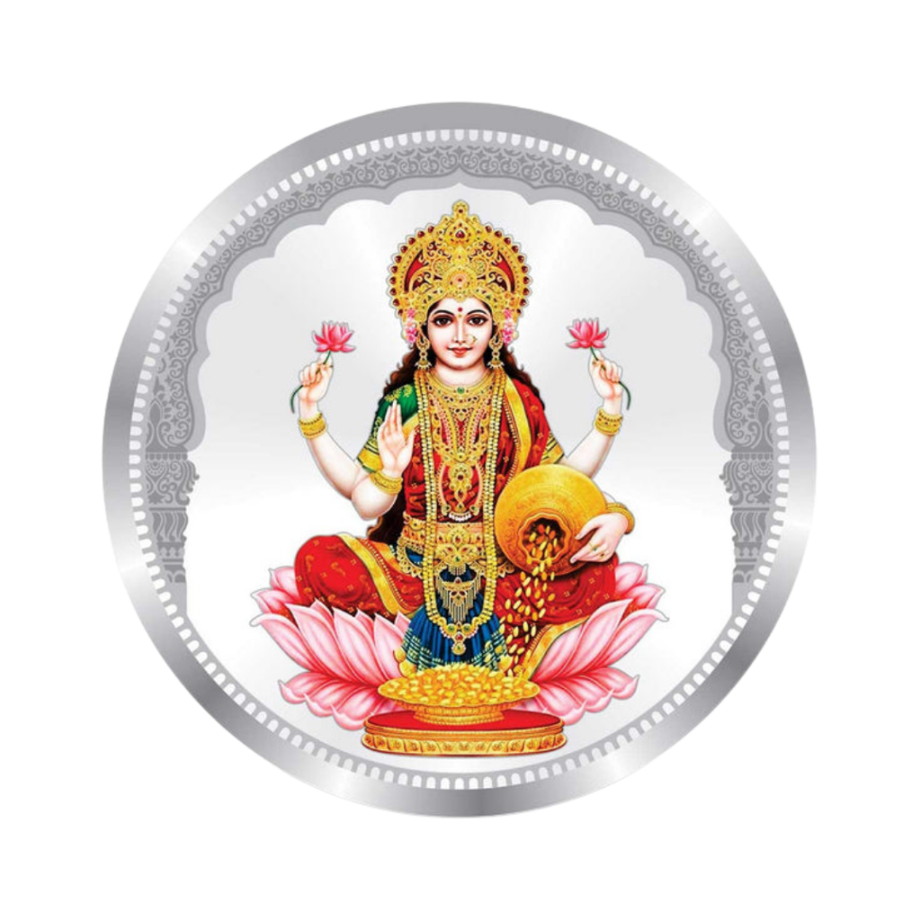 Goddess Lakshmi Color Premium Silver Coin – 10g | Collections Today
