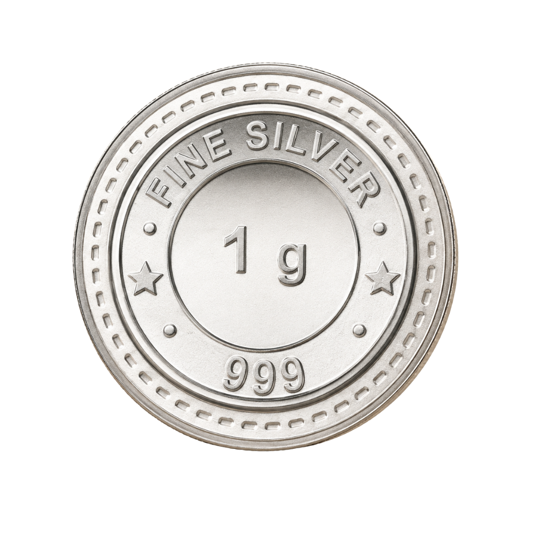 Gujarat Gold Centre Silver Coin – 1g, 999 Purity|Collections Today