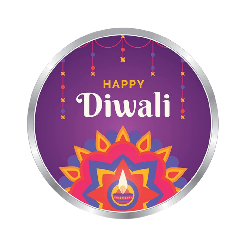 Happy Diwali Premium 999 Silver Coin – 10g | Collections Today