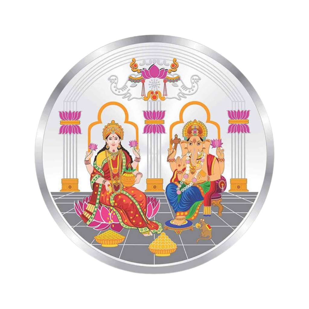 Divine Lakshmi Ganesha 999 Silver Coin – 10g | Collections Today