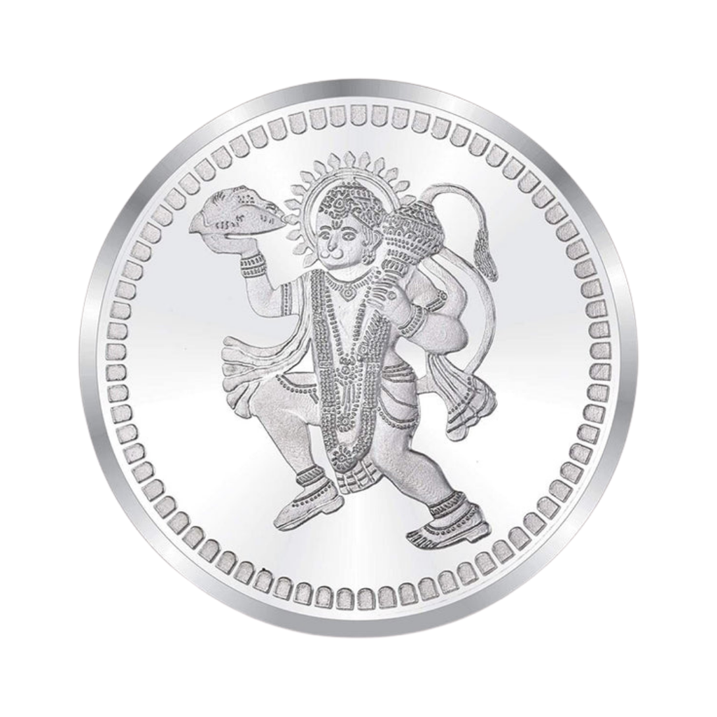 Lord Hanuman 999 Silver Coin - 10g | Collections Today