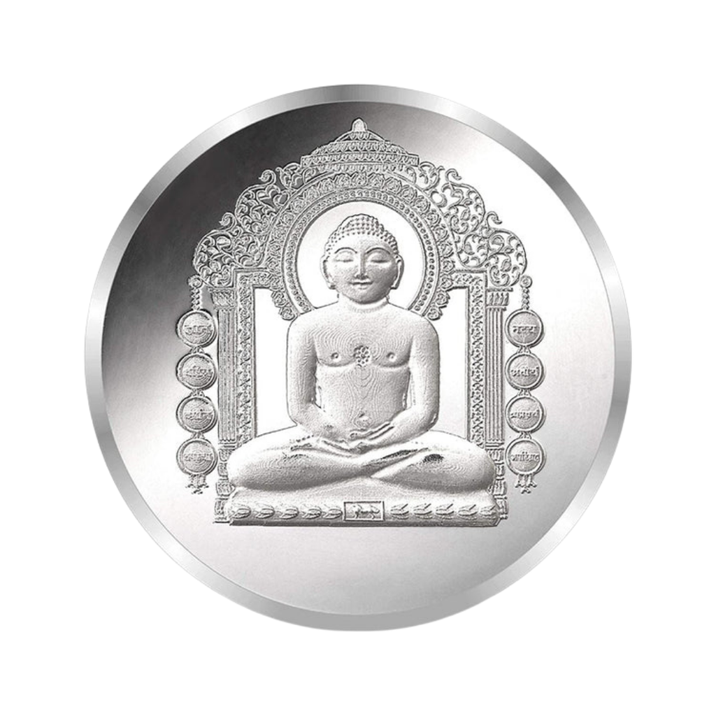 Lord Mahavir Premium 999 Silver Coin – 10g | Collections Today