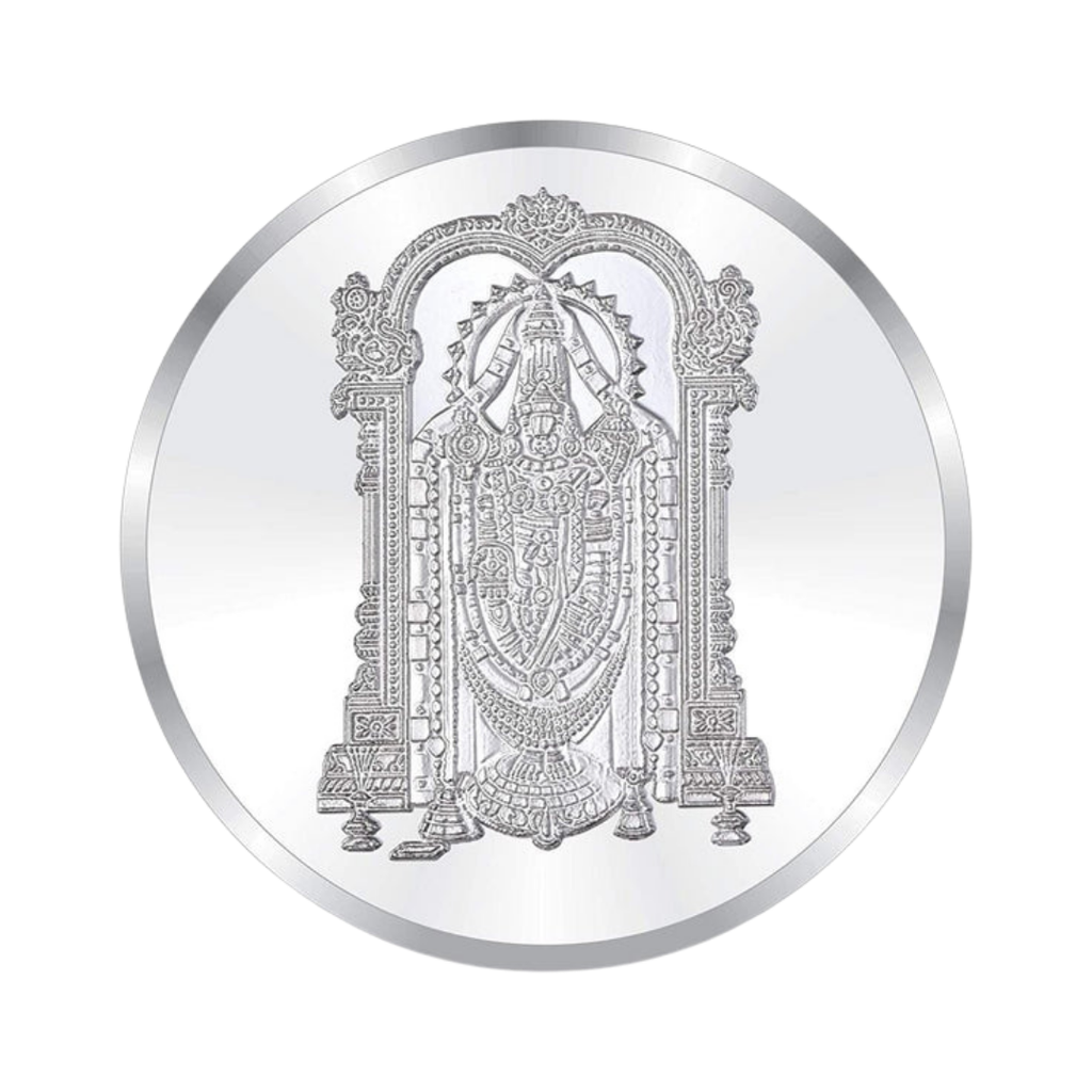 Lord Venkateswara Engraved 999 Premium Silver Coin – 5g | Collections Today