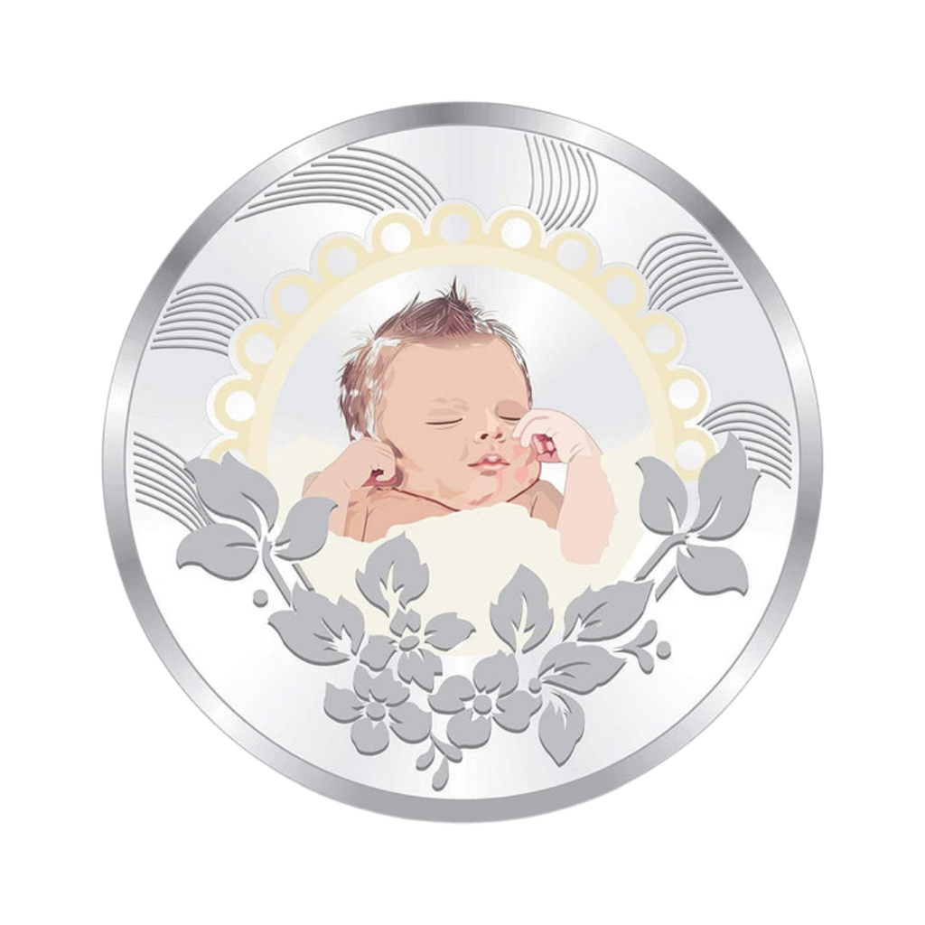 New Born Baby Gift 999 Silver Coin – 10g | Collections Today