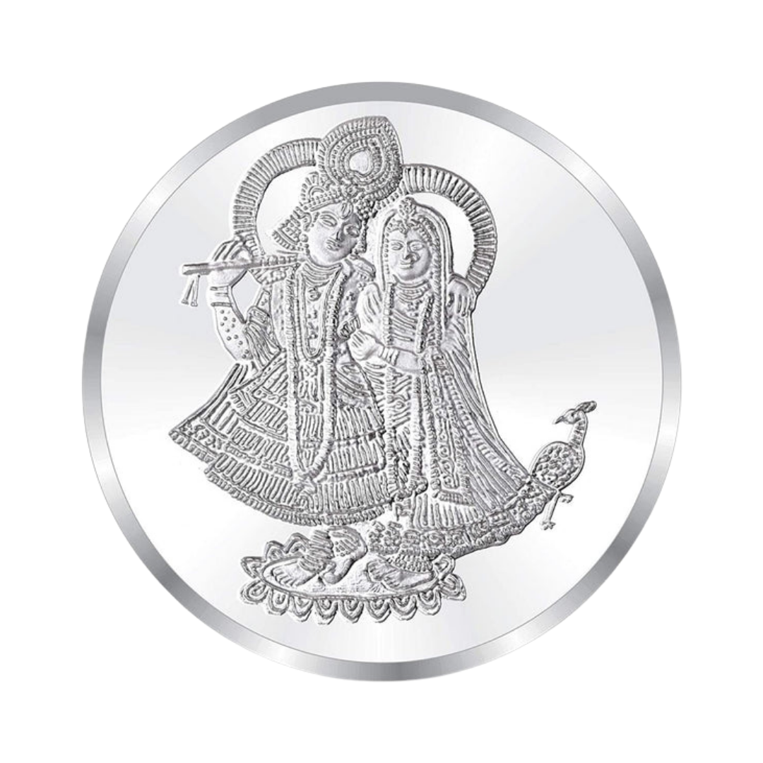 Radha Krishna Premium 999 Silver Coin – 10g | Collections Today