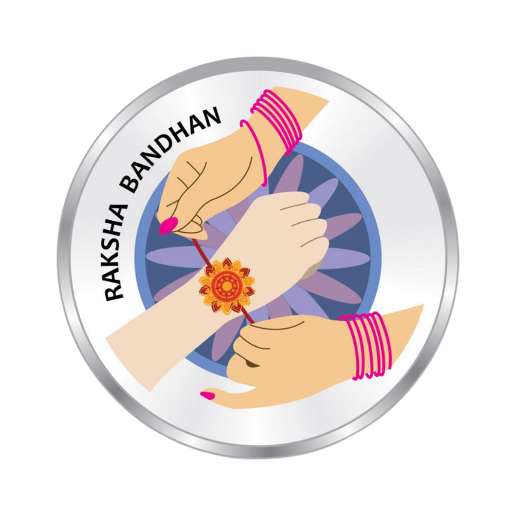 Raksha Bandhan Premium 999 Silver Coin – 10g | Collections Today