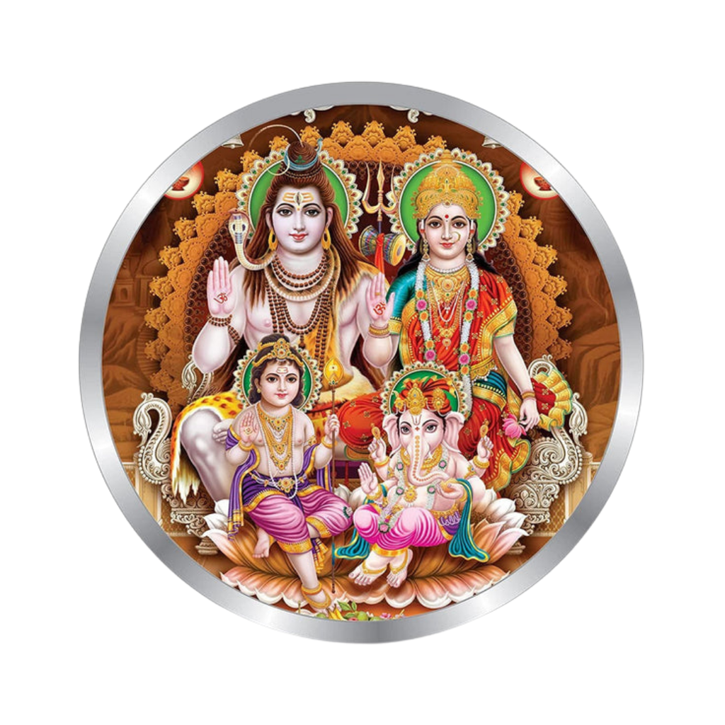 Shiv Parivar Color Premium 999 Silver Coin – 10g | Collections Today
