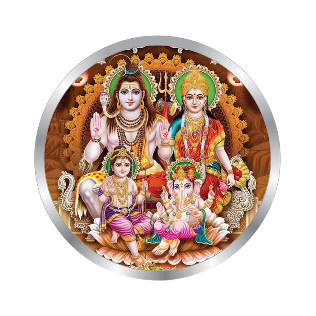 Shiv Parivar Color Premium 999 Silver Coin – 10g | Collections Today