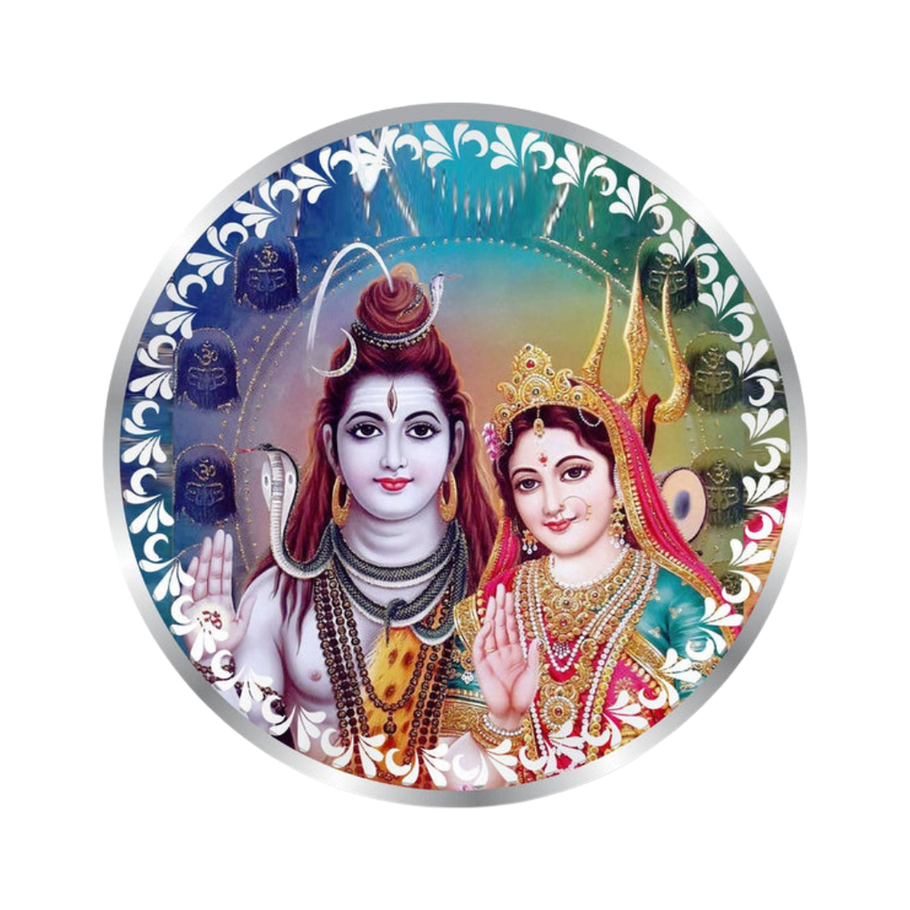 Shiv Parvati Color Premium 999 Silver Coin – 10g | Collections Today