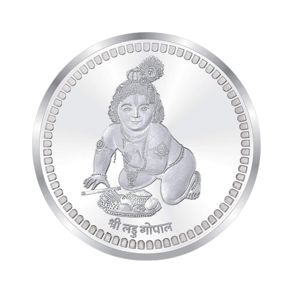 Shri Laddu Gopal Premium 999 Silver Coin – 10g | Collections Today
