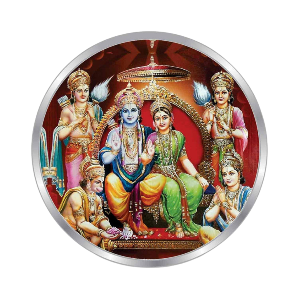 Shri Ram Darbar Color Premium 999 Silver Coin – 10g | Collections Today