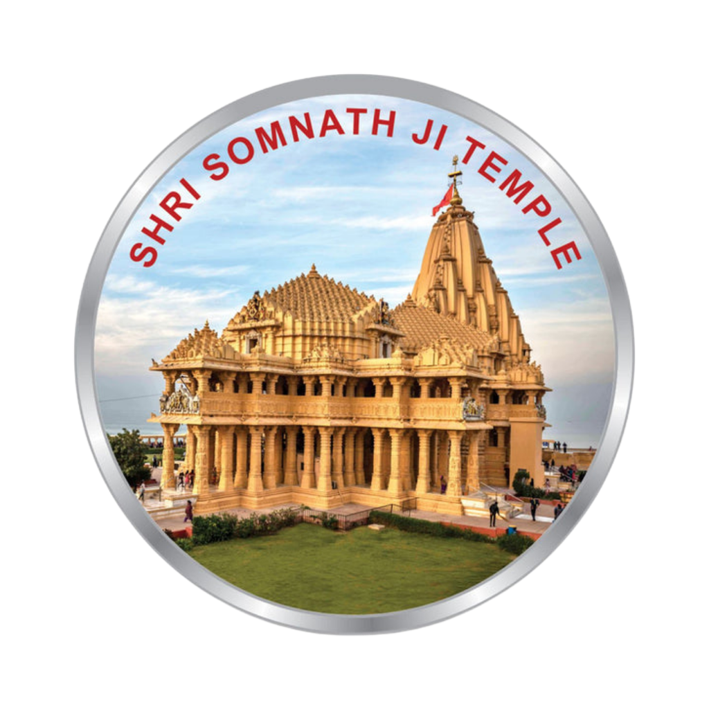Shri Somnath Ji Temple Souvenir 999 Silver Coin – 10g | Collections Today