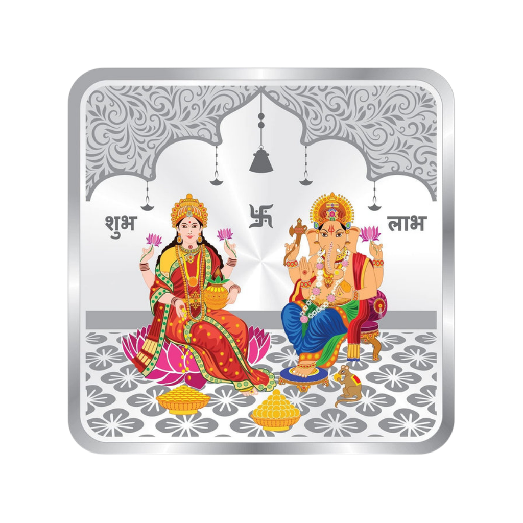 Shubh Labh Lakshmi Ganesha Premium Silver Coin – 10g | Collections Today