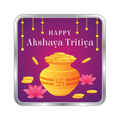 Happy Akshaya Tritiya Premium 999 Silver Coin – 10g | Collections Today