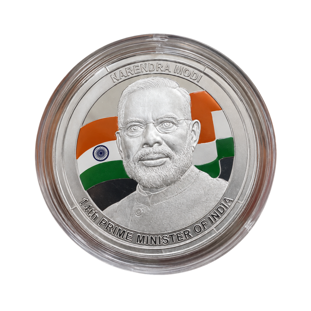 Shree Narendra Modi Prime Minister of India 
 999 Silver Coin -20g| Collections Today–